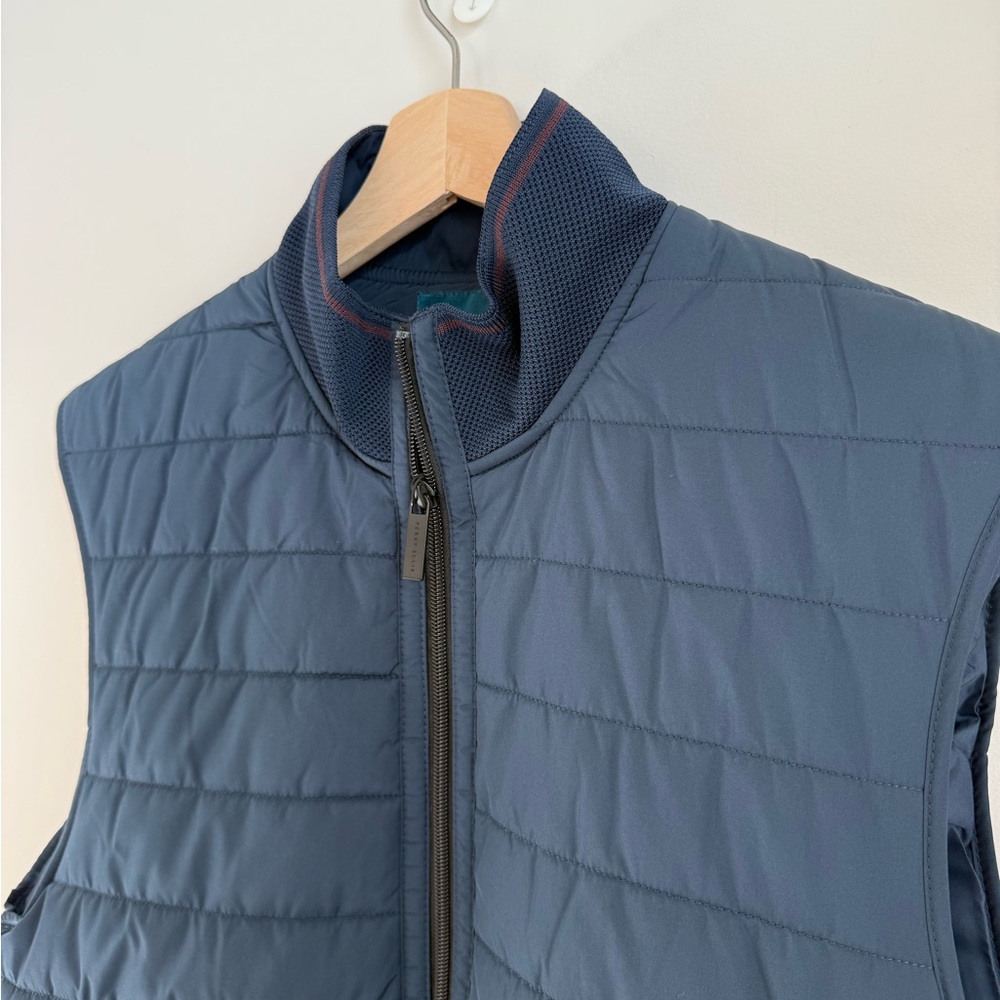 NWT Perry Ellis Men's Blue Vest - Picture 4 of 5